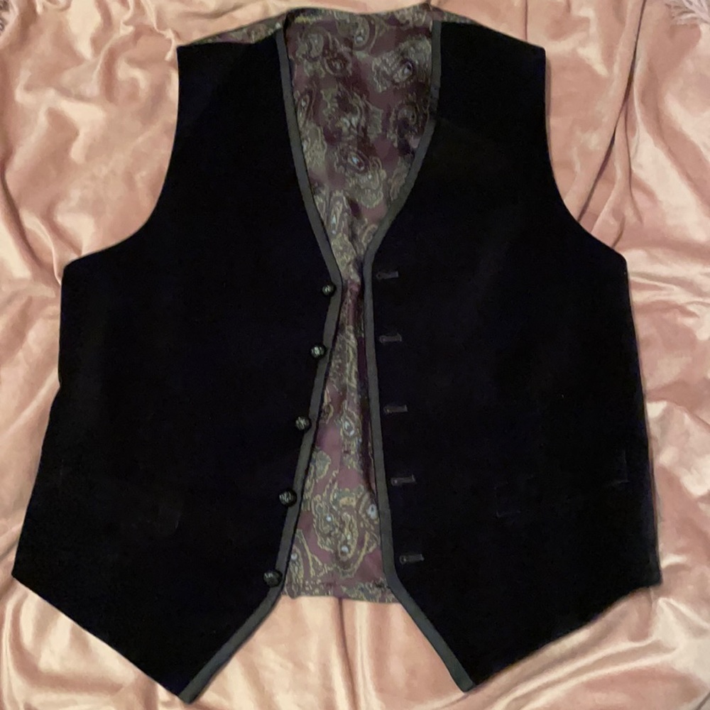Men’s vest with back and internal pattern